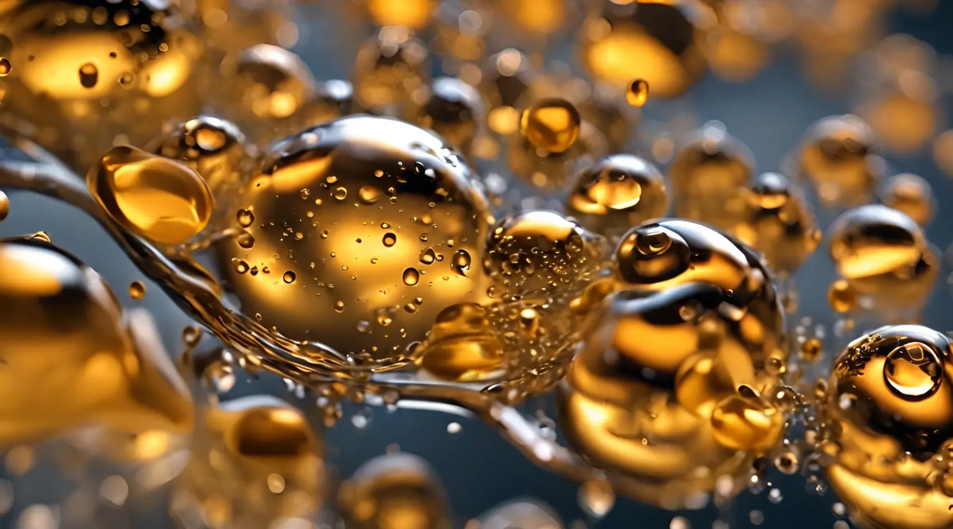 Cinematic Oil Bubble Movement Stock Video Clip